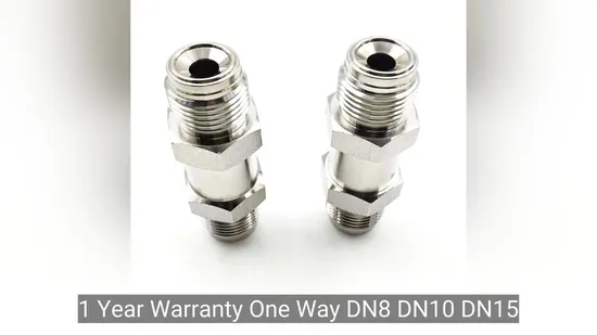 SS316L High Pressure Gas Media 3000/6000 Psi 1/8' to 1/2' & 10-25mm NPT Ferrule VCR Check Valve for Lab/Instrumentation